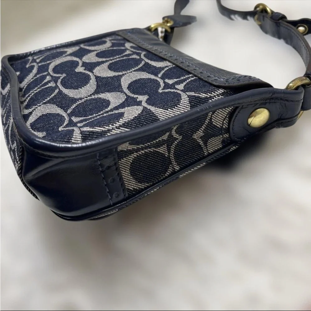 Coach Bleecker Signature Denim Jessie Swing Bag